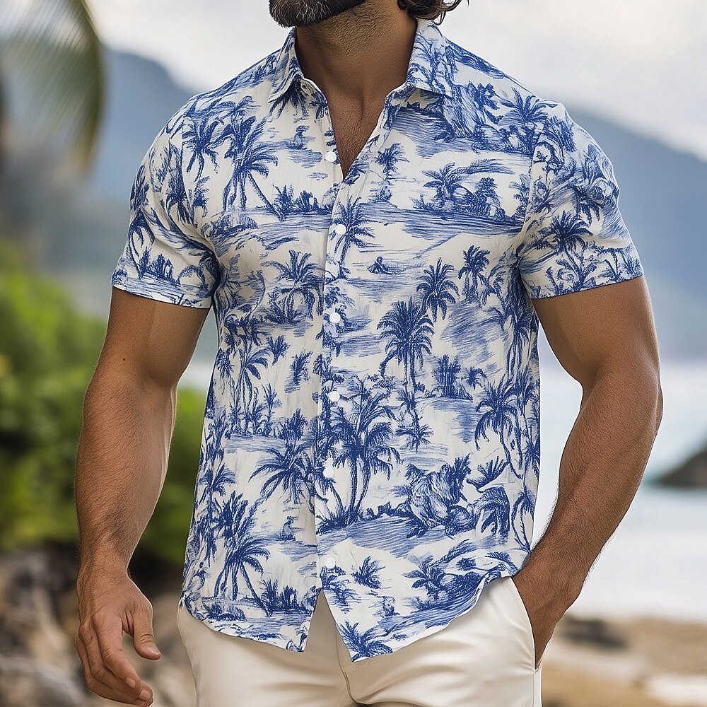Blue Print Vacation Shirt
