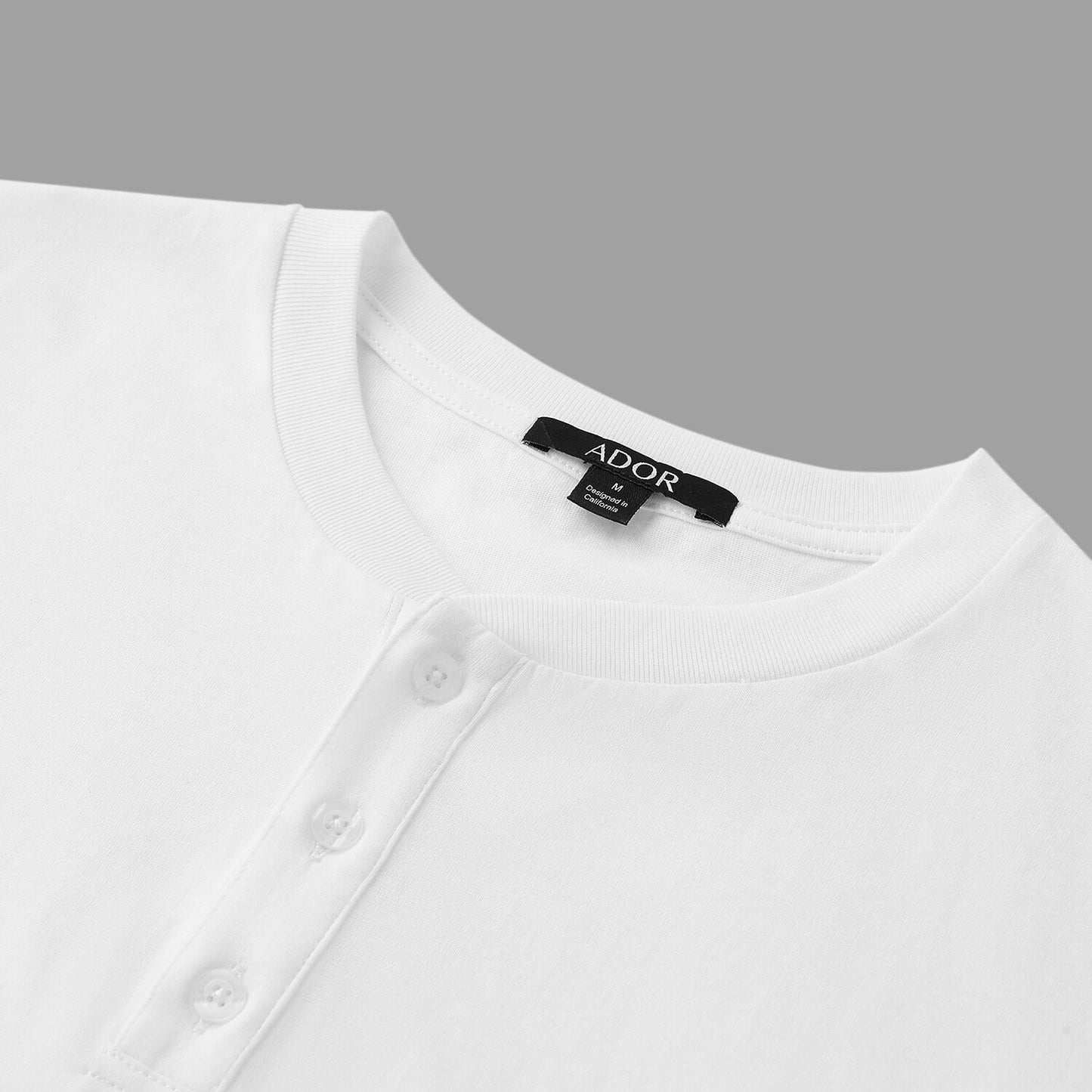 Coconut Tree Graphic Henley T-shirt