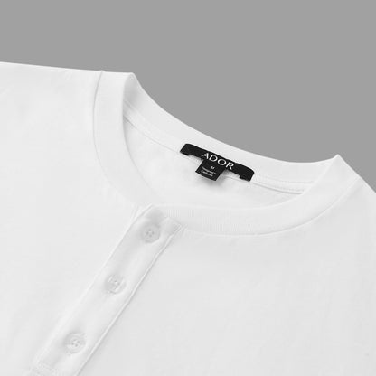 Coconut Tree Graphic Henley T-shirt