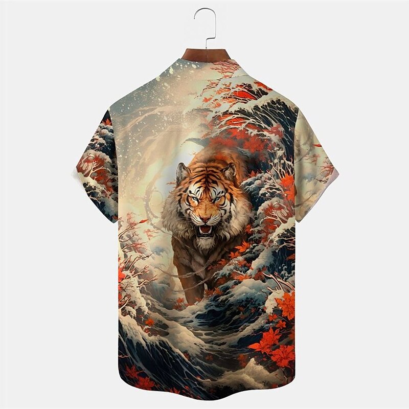 Tiger Dragon Button Up Shirt