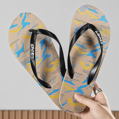 Camouflage Beach Flip-Flops