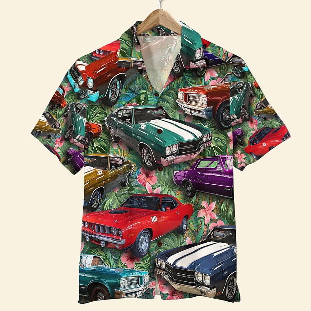 Car Summer Hawaiian Shirt