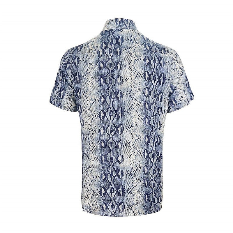 Western Snake Skin Pattern Shirt