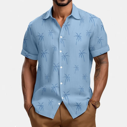 Coconut Palm Aloha Shirt Summer Vacation