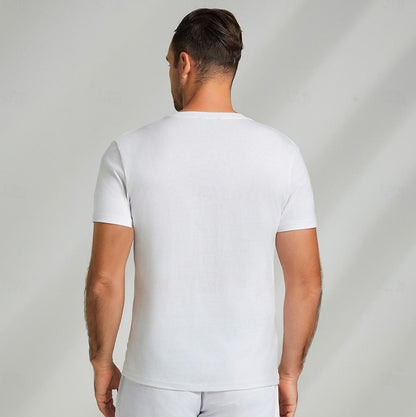 Coconut Tree Graphic Henley T-shirt