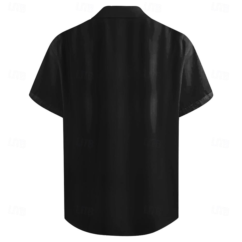 Camisa informal de uso diario con calavera oscura