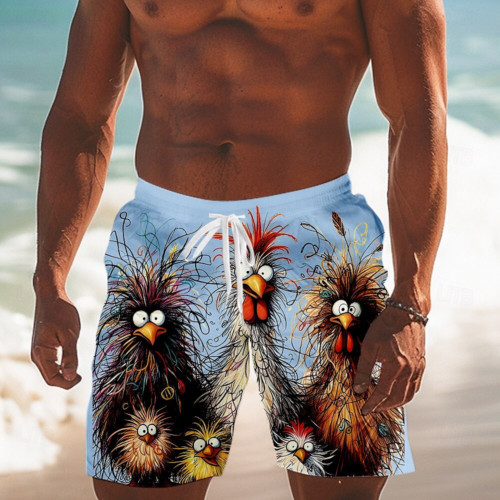 Animal Chick Swimming Trunks Board Shorts