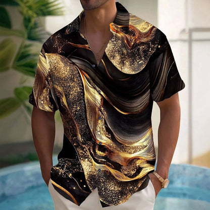 Abstract Marble Casual Shirt