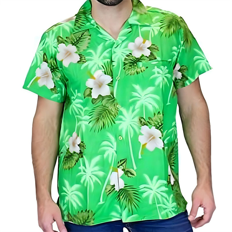 Floral Graphic Hawaiian Shirt