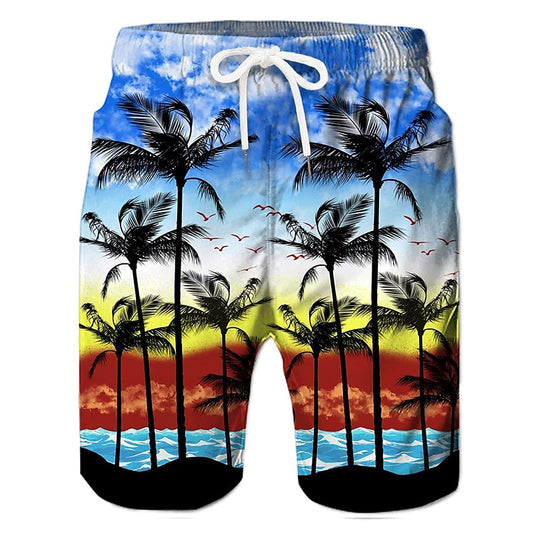 Bañador hawaiano, pantalones cortos de tabla