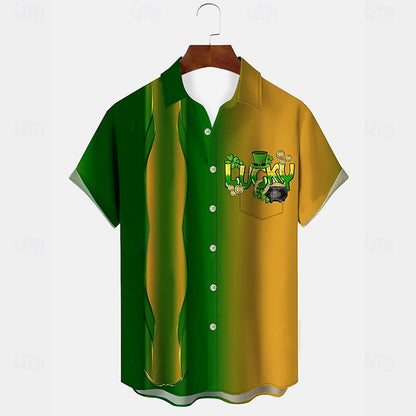 Gradient Four Leaf Clover Shirt