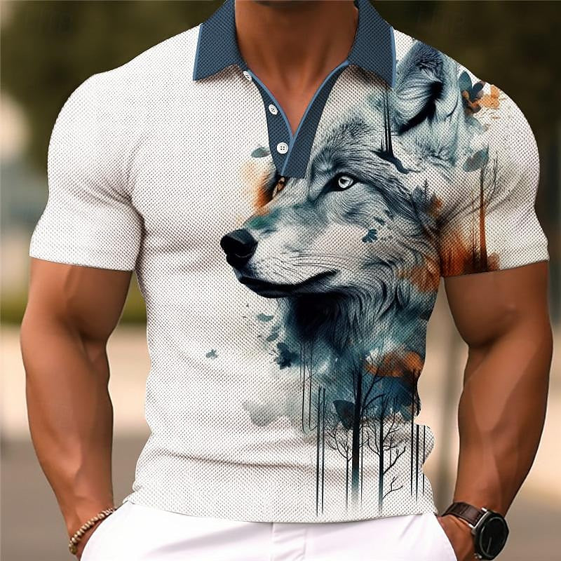 Wolf 3D Polo Shirt