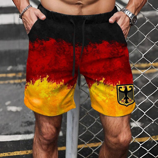 Eagle European pattern National Flag Shorts