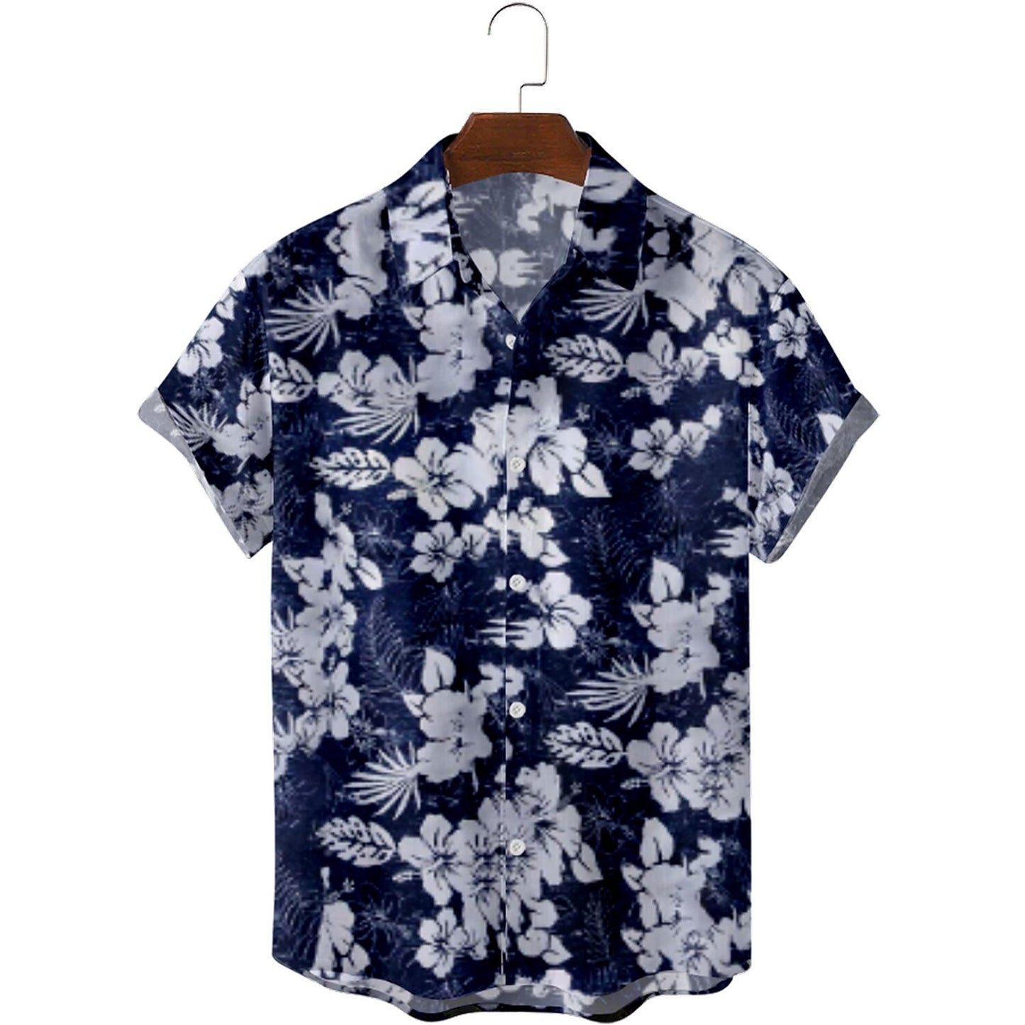 Floral Graphic Palm Leaf Shirt