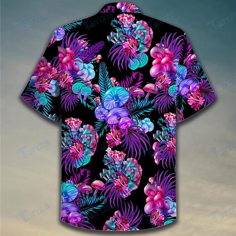 Tropical Mushroom Hawaiian Shirt