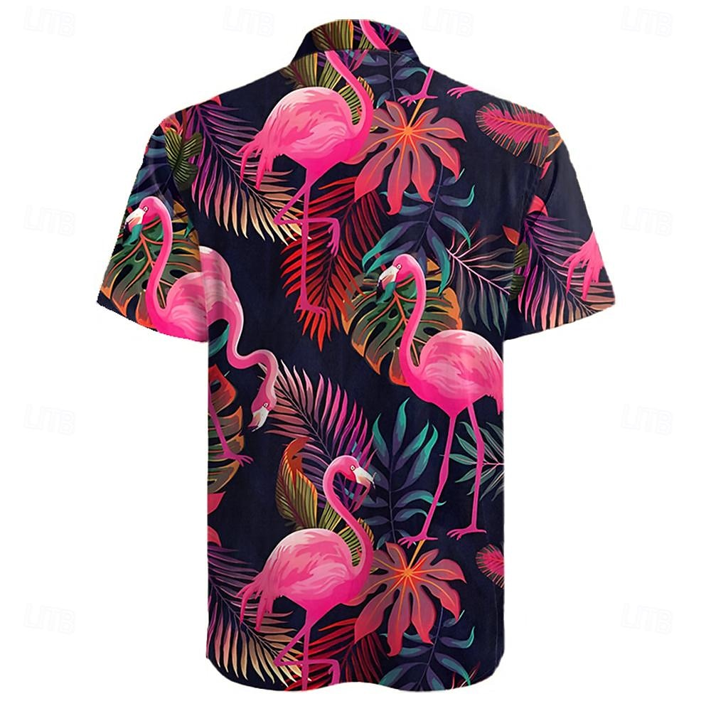 Flamingo Tropical Hawaiian Shirt