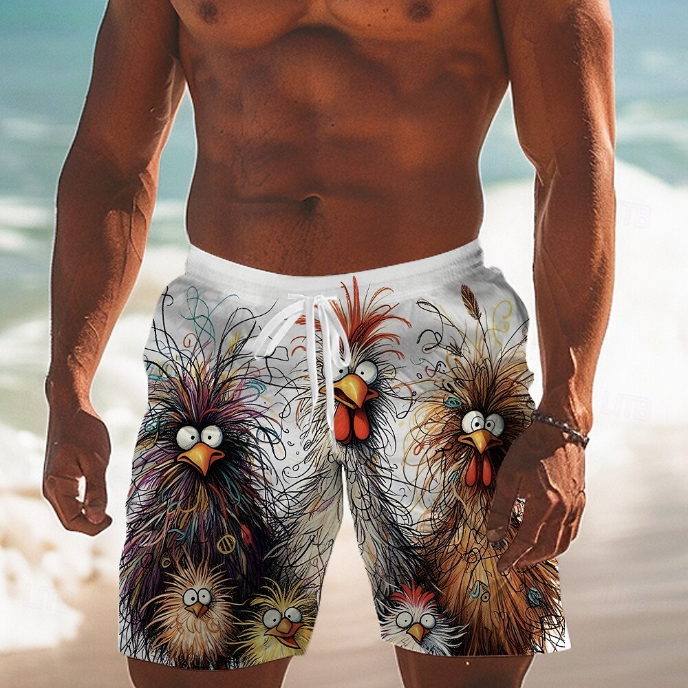 Animal Chick Swimming Trunks Board Shorts