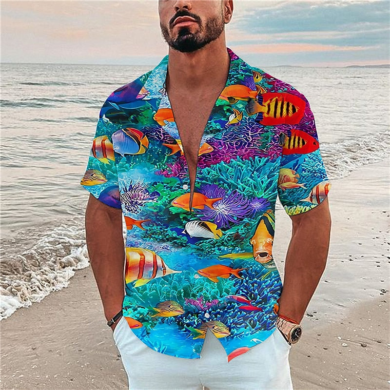 Tropical Fish Hawaiian Shirt