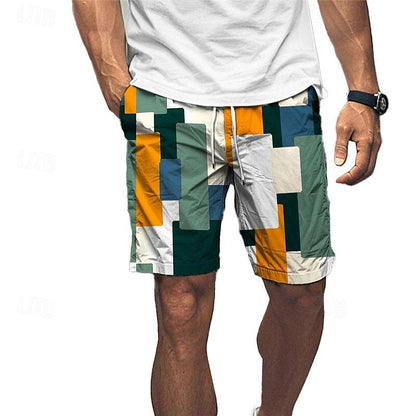 Color Blocks Swimming Trunks Board Shorts