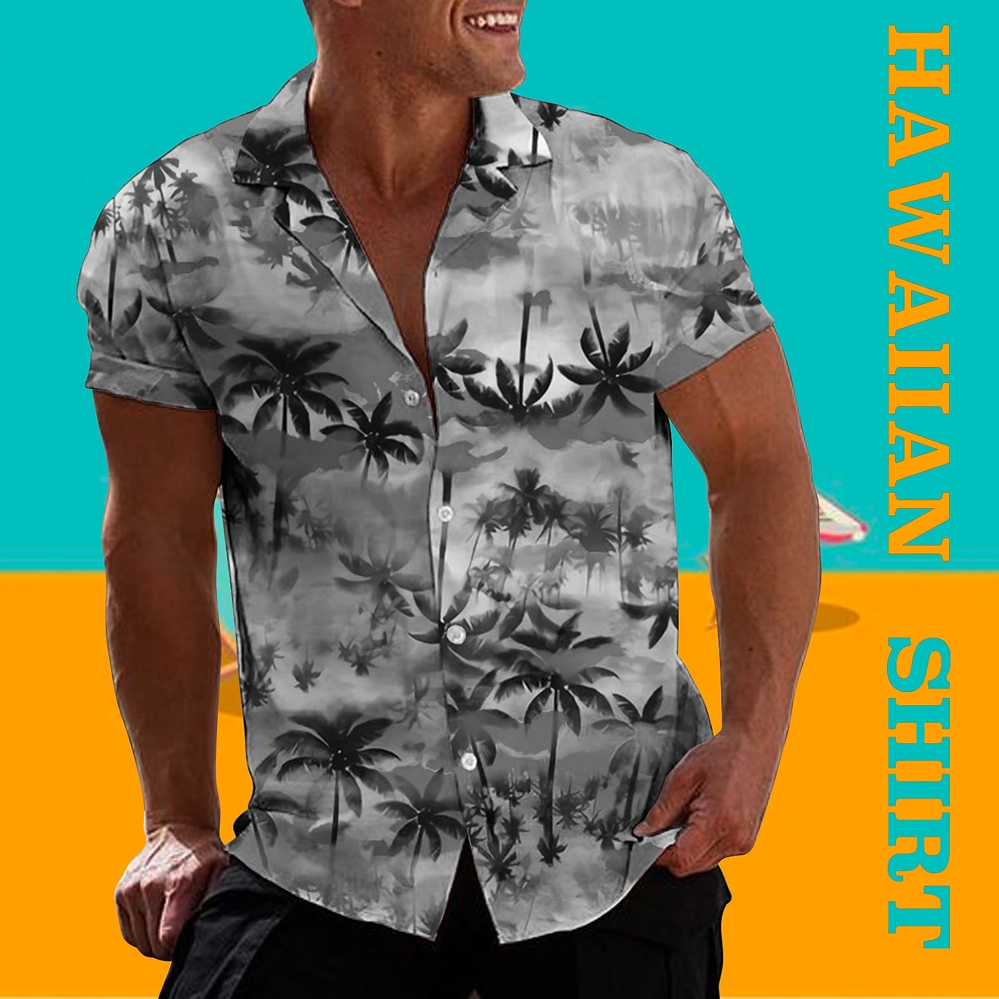 Gradient Coconut Hawaiian Shirt