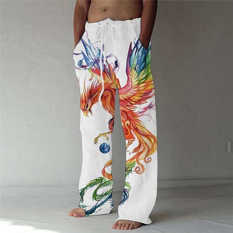 Summer Beach Trousers Drawstring Pants