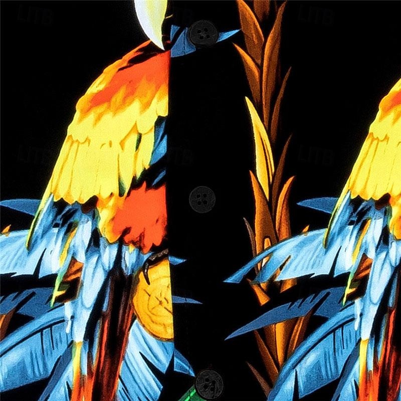 Tropical Palm Parrot Shirt