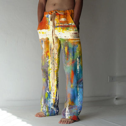 3D Colorful Printed Trousers Pants