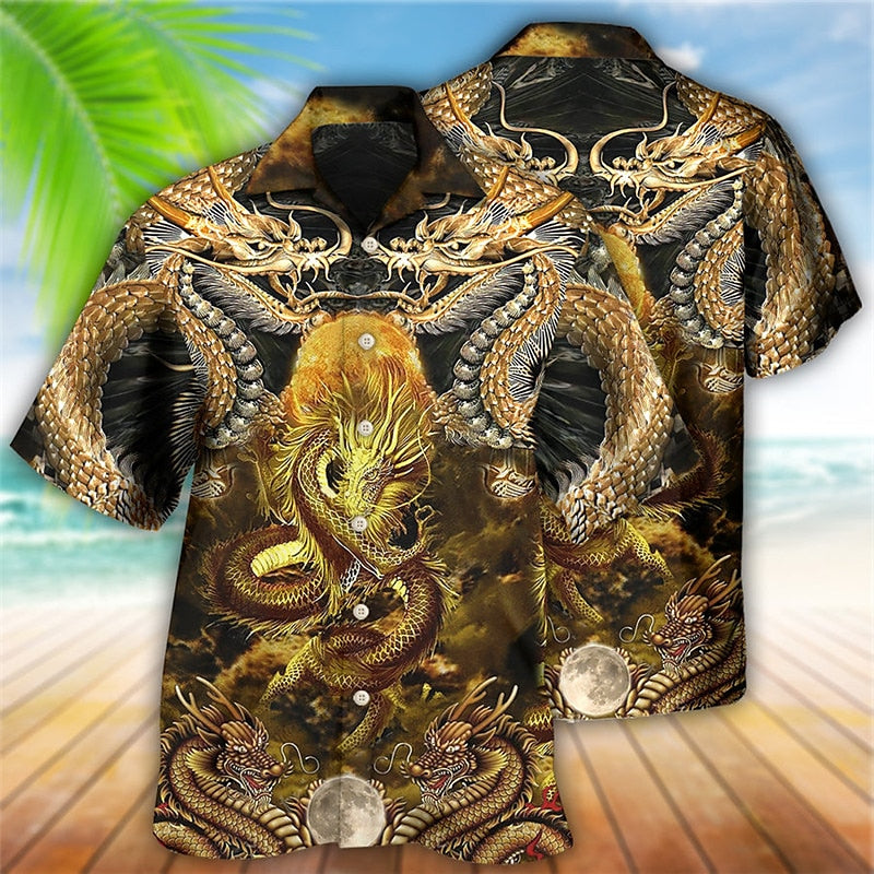 Tropical Fashion Dragon Shirt