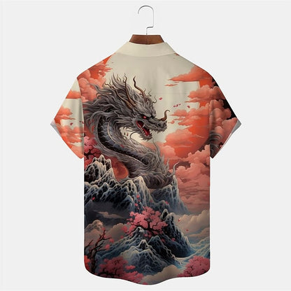 Tiger Dragon Button Up Shirt