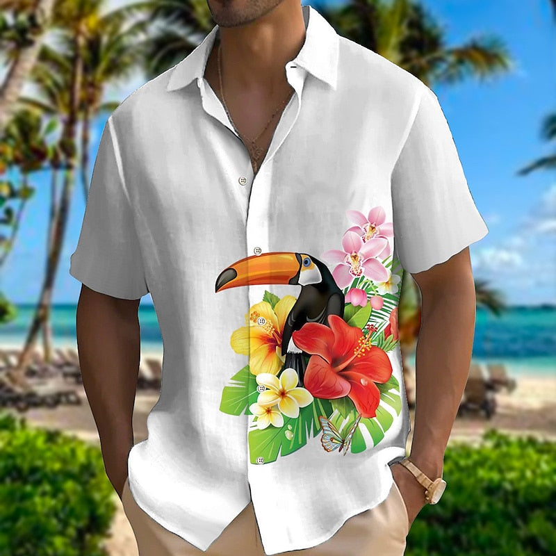 Parrot Aloha Hawaiian Shirt