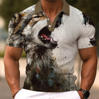 Wolf 3D Polo Shirt