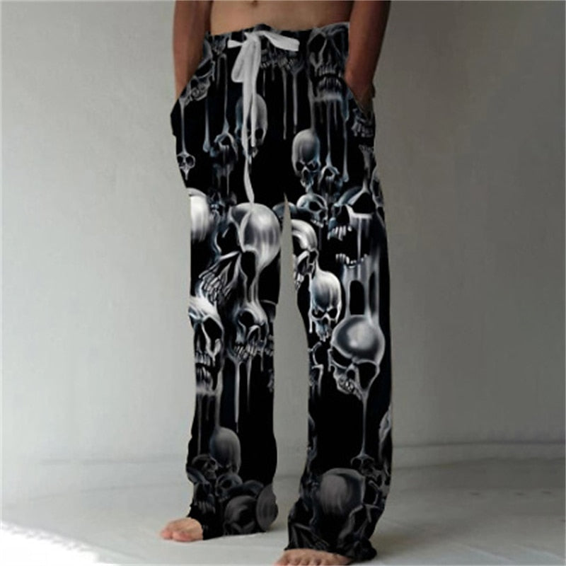 3D Colorful Printed Trousers Pants