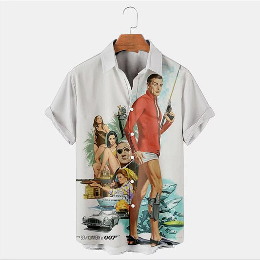 Summer Hawaiian Letter Portrait Shirt