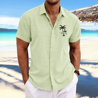 Coconut Tree Tropical Aloha Shirt