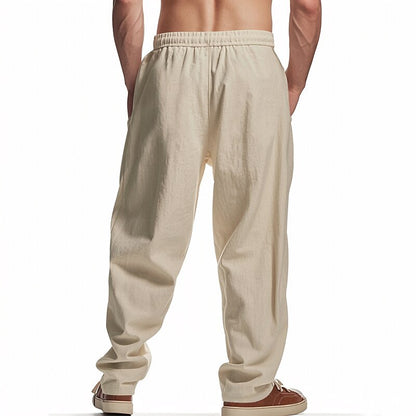 Classic Linen Drawstring Beach Pants