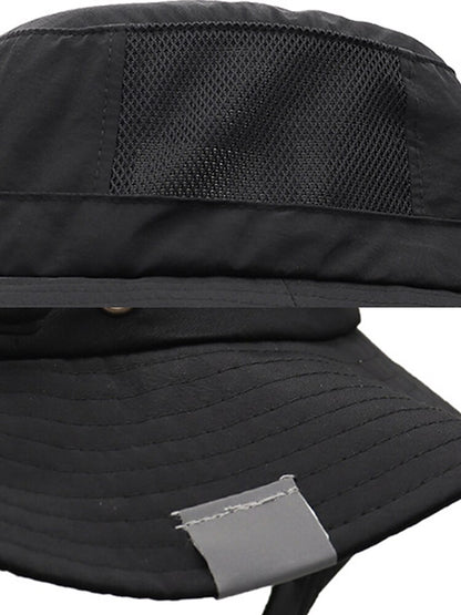 UPF50+ Waterproof Bucket Hat w/ Chin Strap