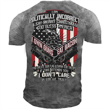 Patriotic Flag Graphic T-Shirt