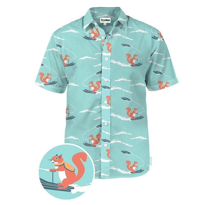 Summer Hawaiian Animal Duck Shirt