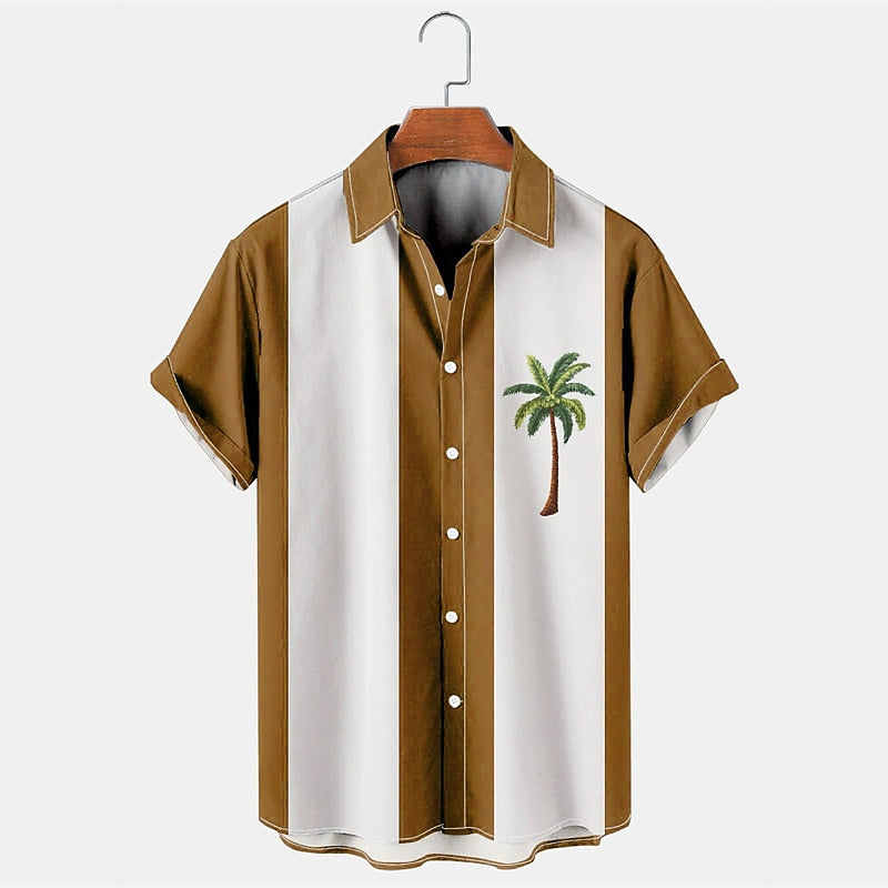 Color Block Coconut Tree Shirt