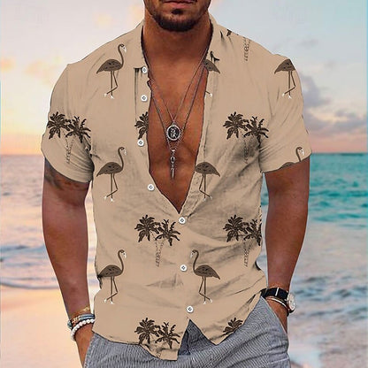 Flamingo Coconut Tropical Plants Shirt