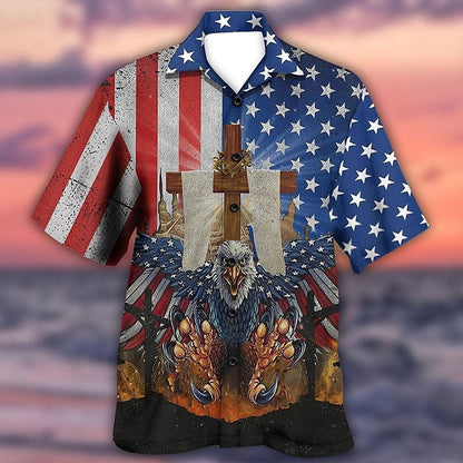 American Independence Day Eagle Flag Shirt