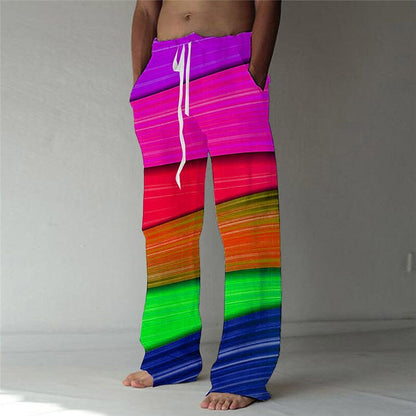 Summer Beach Drawstring Trousers Pants