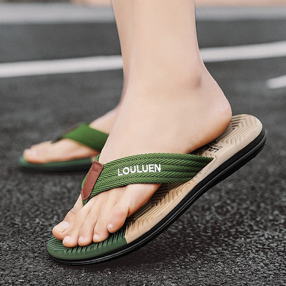 Textured Sole Fashion Beach Flip Flops