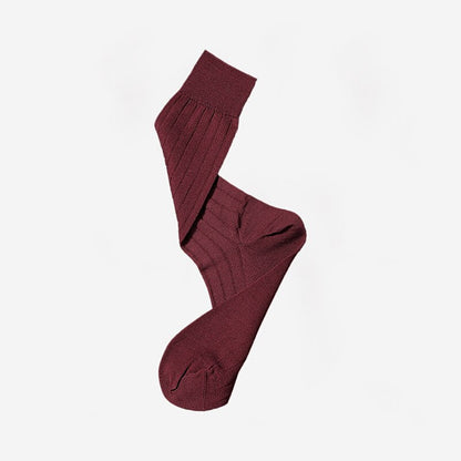 Classic Solid Color Knit Socks