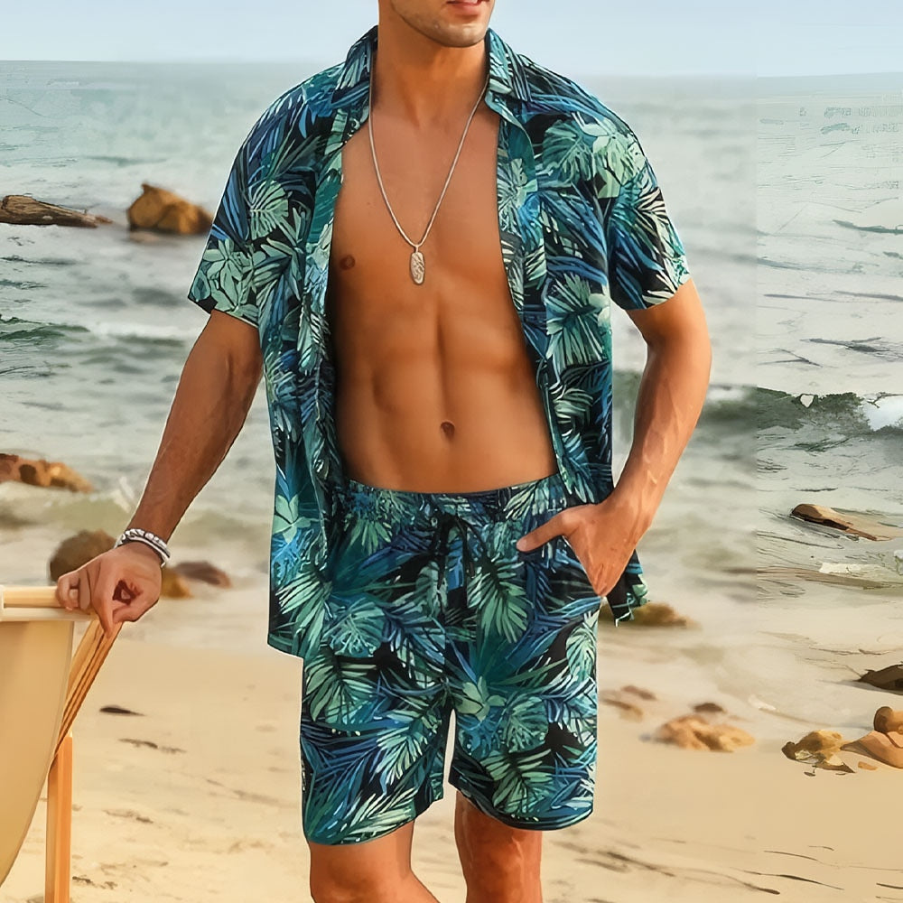 3D Printed Botanical Shirt Set