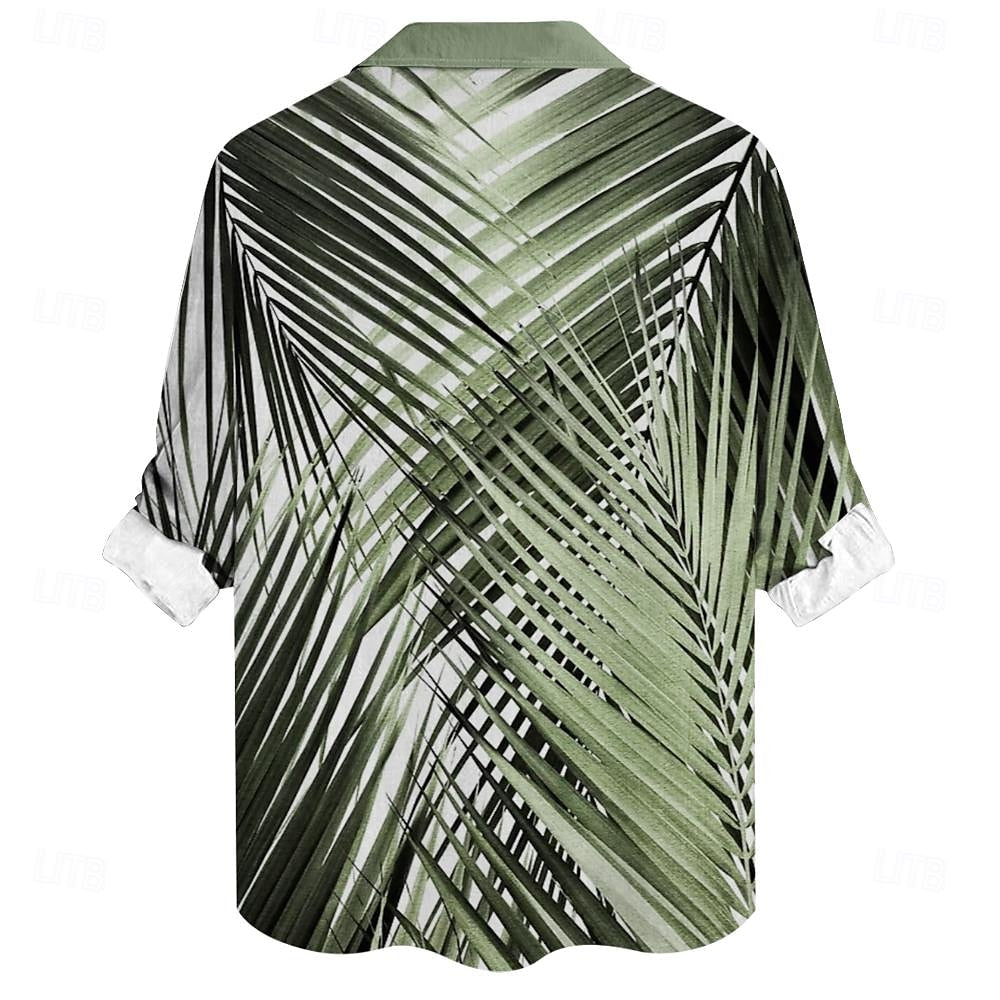 Palm Leaf Hawaiian Shirt