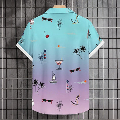 Coconut Tree Tropical Gradient Shirt