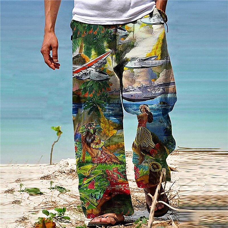 Pantalones con diseños artísticos en 3D