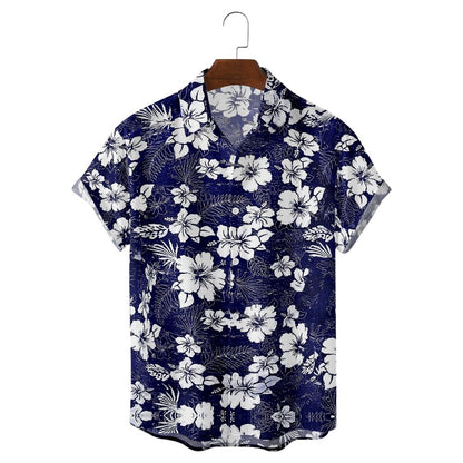 Floral Graphic Palm Leaf Shirt