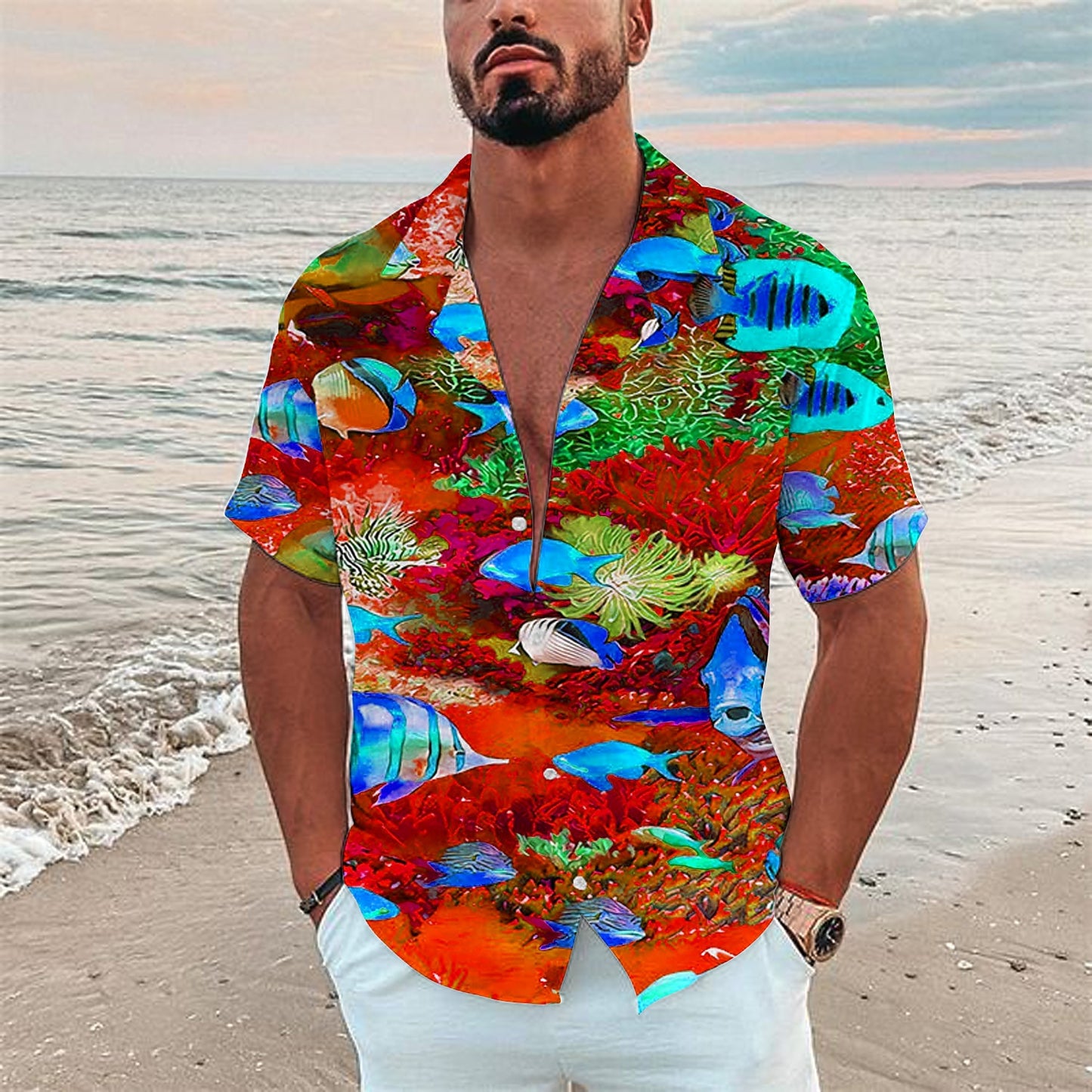 Tropical Fish Hawaiian Shirt